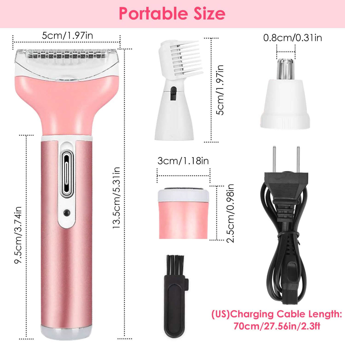 4-in-1 Women Electric Shaver-4-in-1 Women Electric Shaver
