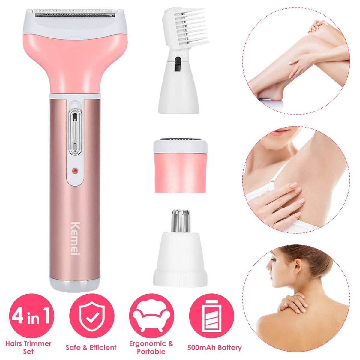 4-in-1 Women Electric Shaver-4-in-1 Women Electric Shaver