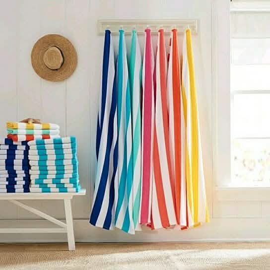 4-Pack: 30" x 60" Ultra-Soft 100% Cotton Striped Pool Cabana Hotel Beach Towels-4-Pack: 30" x 60" Ultra-Soft 100% Cotton Striped Pool Cabana Hotel Beach Towels