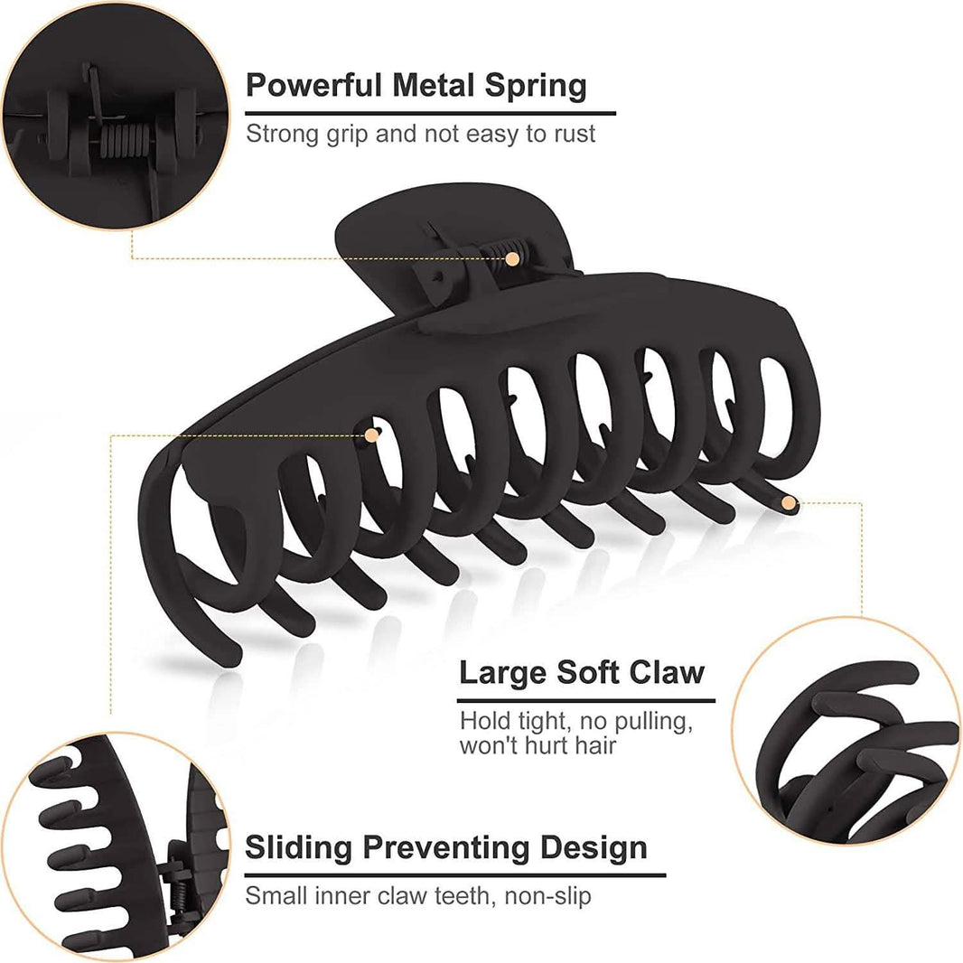 4-Pack: Big Hair Claw Clips-4-Pack: Big Hair Claw Clips