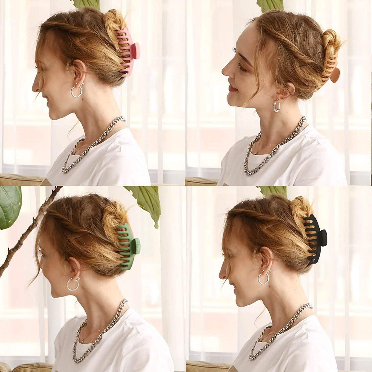 4-Pack: Big Hair Claw Clips-4-Pack: Big Hair Claw Clips