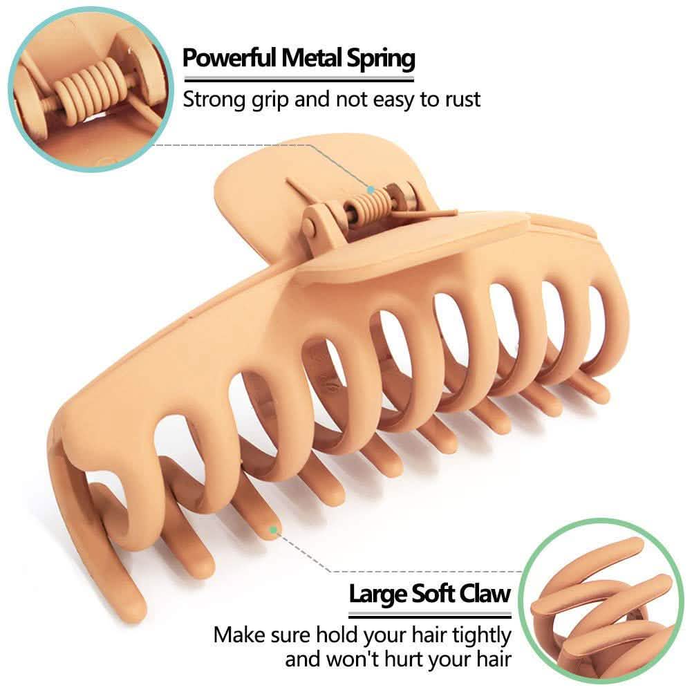 4-Pack: Big Hair Claw Clips-4-Pack: Big Hair Claw Clips