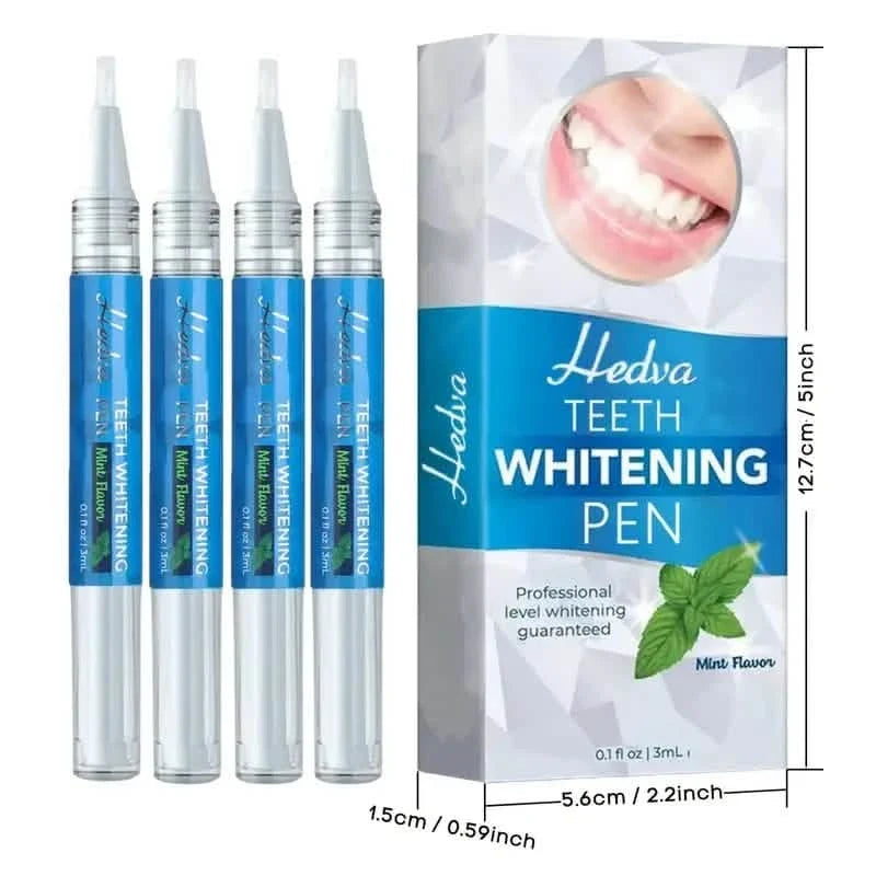 4-Pack: Bright White Mint Flavor 3Ml/0.1Fl Oz Teeth Whitening Gel Pen-4-Pack: Bright White Mint Flavor 3Ml/0.1Fl Oz Teeth Whitening Gel Pen