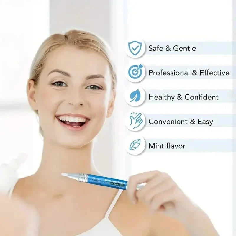4-Pack: Bright White Mint Flavor 3Ml/0.1Fl Oz Teeth Whitening Gel Pen-4-Pack: Bright White Mint Flavor 3Ml/0.1Fl Oz Teeth Whitening Gel Pen