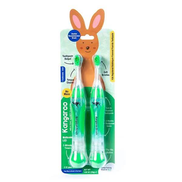 4-Pack: Kangaroo Kids Pre-Filled Toothbrush-4-Pack: Kangaroo Kids Pre-Filled Toothbrush