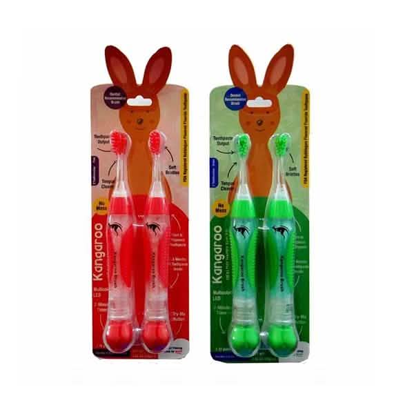4-Pack: Kangaroo Kids Pre-Filled Toothbrush-4-Pack: Kangaroo Kids Pre-Filled Toothbrush