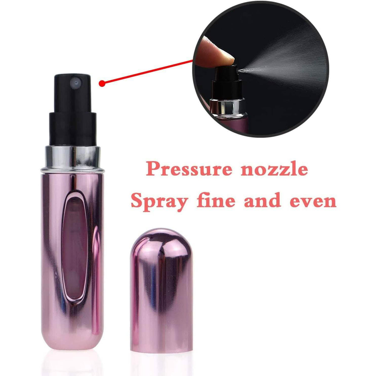 12-Pack: Portable Mini Refillable Perfume Atomizer Bottle-12-Pack: Portable Mini Refillable Perfume Atomizer Bottle