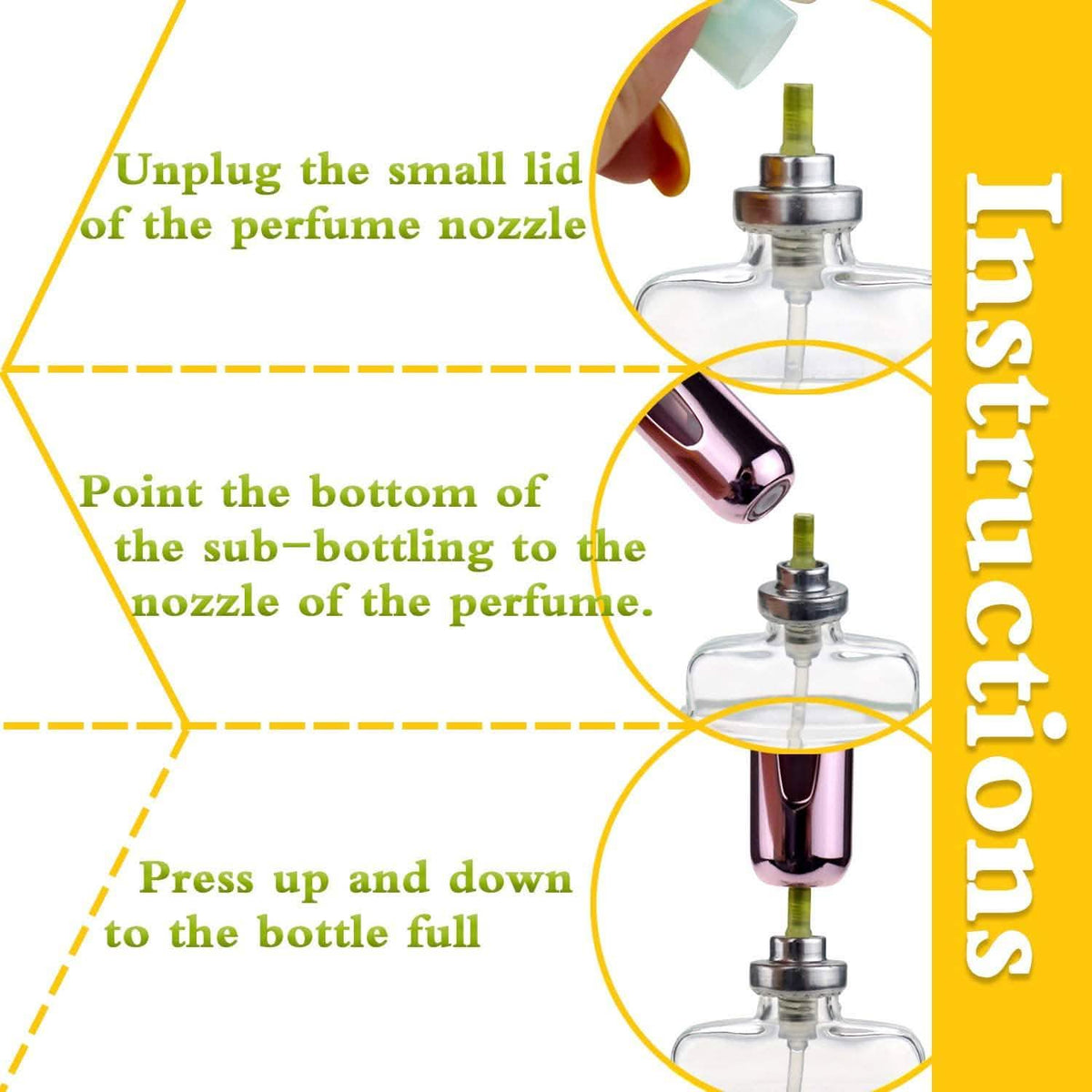 12-Pack: Portable Mini Refillable Perfume Atomizer Bottle-12-Pack: Portable Mini Refillable Perfume Atomizer Bottle