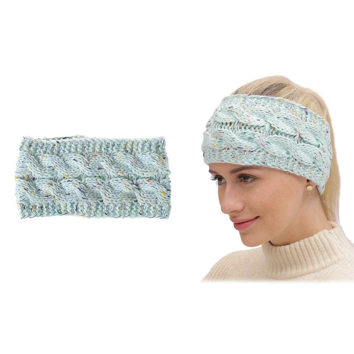 4-Pack: Women's Confetti Winter Headband Wrap and Ear Warmer-4-Pack: Women's Confetti Winter Headband Wrap and Ear Warmer