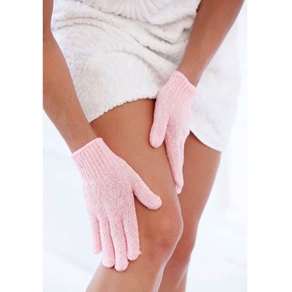 4-Pairs: Exfoliating Gloves - Premium Scrub Wash Mitt for Bath or Shower-4-Pairs: Exfoliating Gloves - Premium Scrub Wash Mitt for Bath or Shower