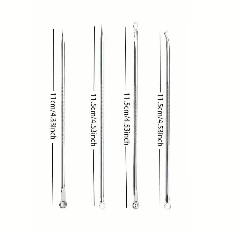 4-Piece Set: Blackhead Remover Tool for Blackheads, Acne and Dark Spots-4-Piece Set: Blackhead Remover Tool for Blackheads, Acne and Dark Spots