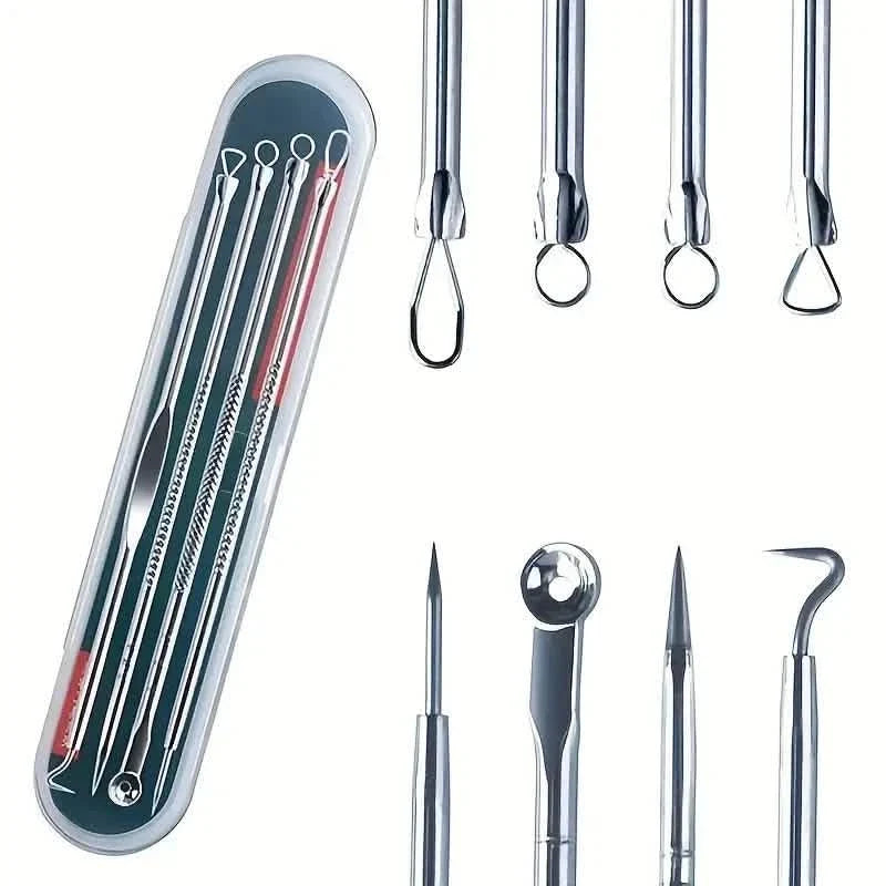 4-Piece Set: Blackhead Remover Tool for Blackheads, Acne and Dark Spots-4-Piece Set: Blackhead Remover Tool for Blackheads, Acne and Dark Spots