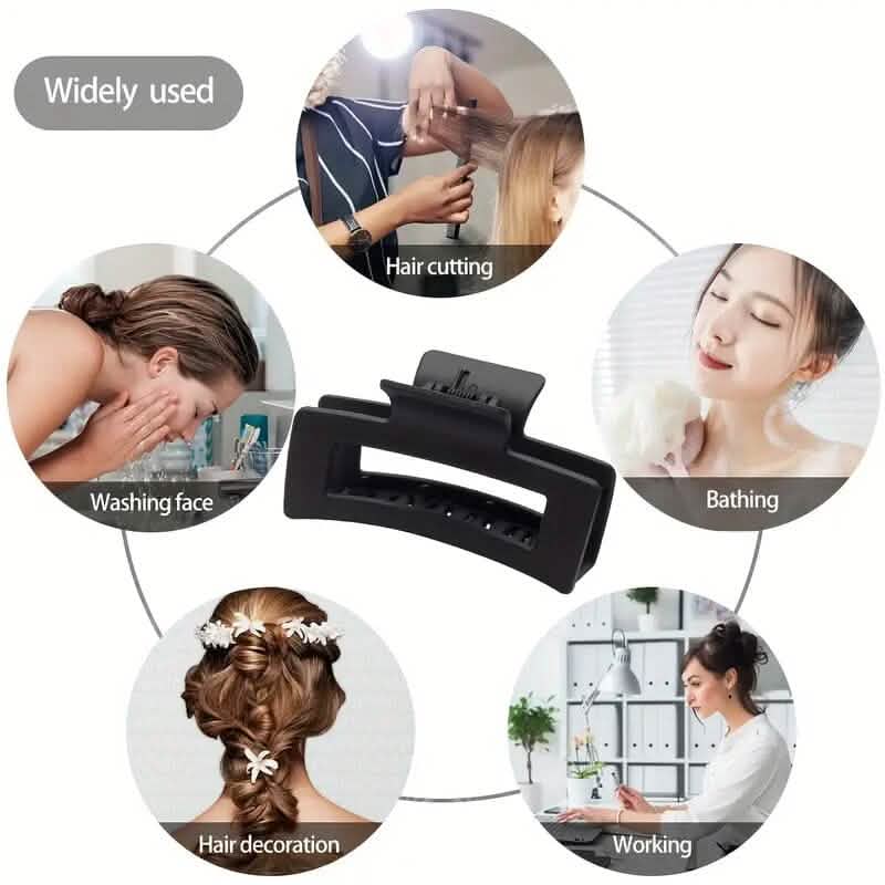4-Piece: Solid Color Hairpin Clip-4-Piece: Solid Color Hairpin Clip