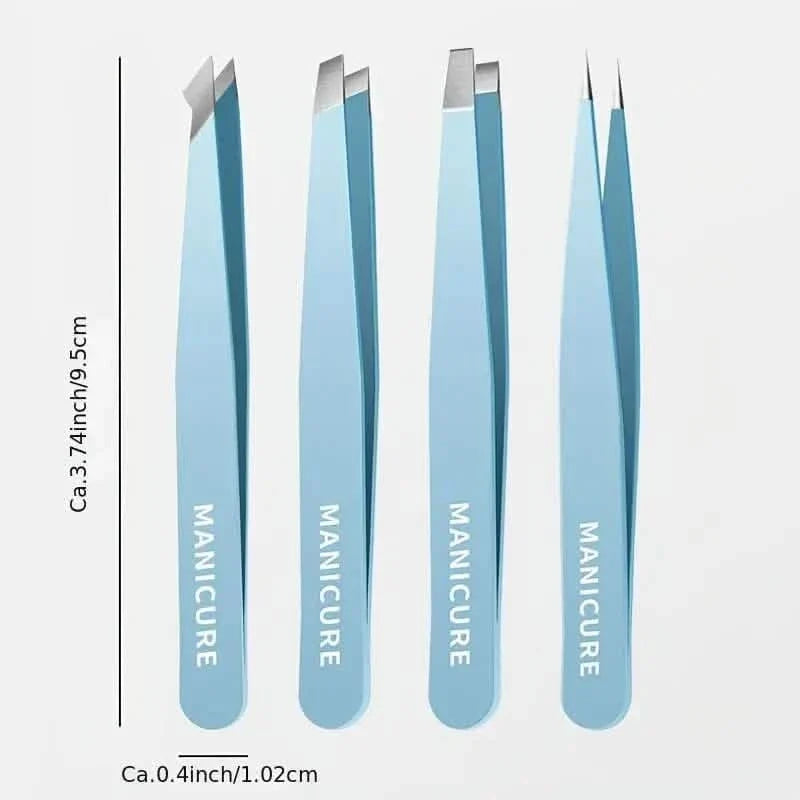 4-Pieces: High-Quality Eyebrow Tweezer-4-Pieces: High-Quality Eyebrow Tweezer