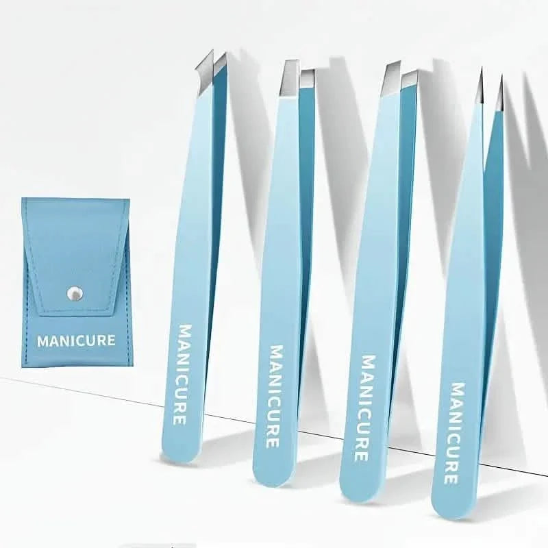 4-Pieces: High-Quality Eyebrow Tweezer-4-Pieces: High-Quality Eyebrow Tweezer