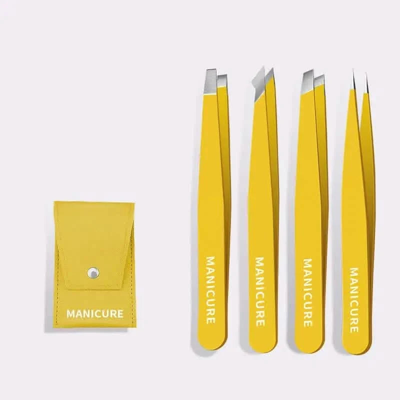 4-Pieces: High-Quality Eyebrow Tweezer-4-Pieces: High-Quality Eyebrow Tweezer