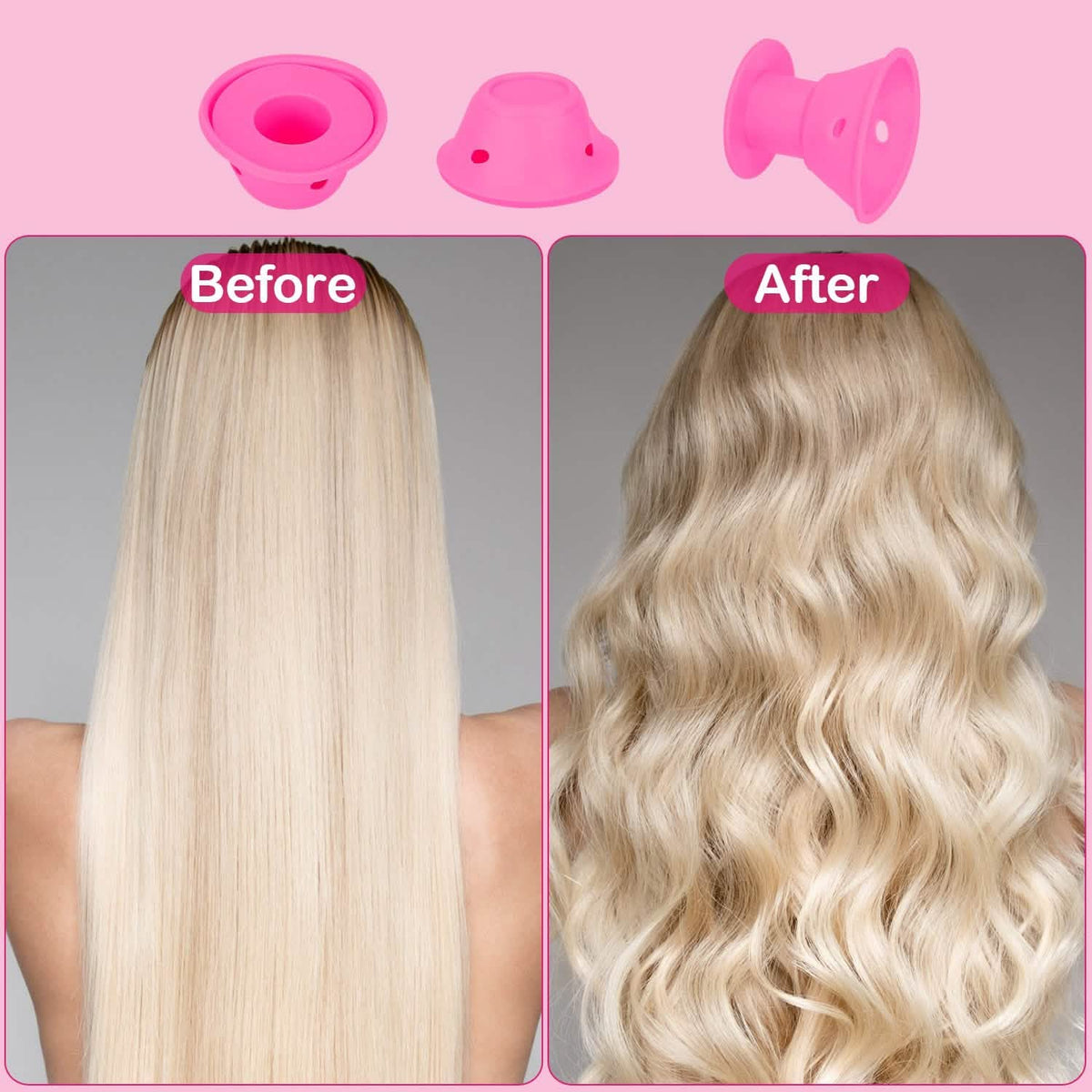 40-Piece: Silicon Hair Curler-40-Piece: Silicon Hair Curler