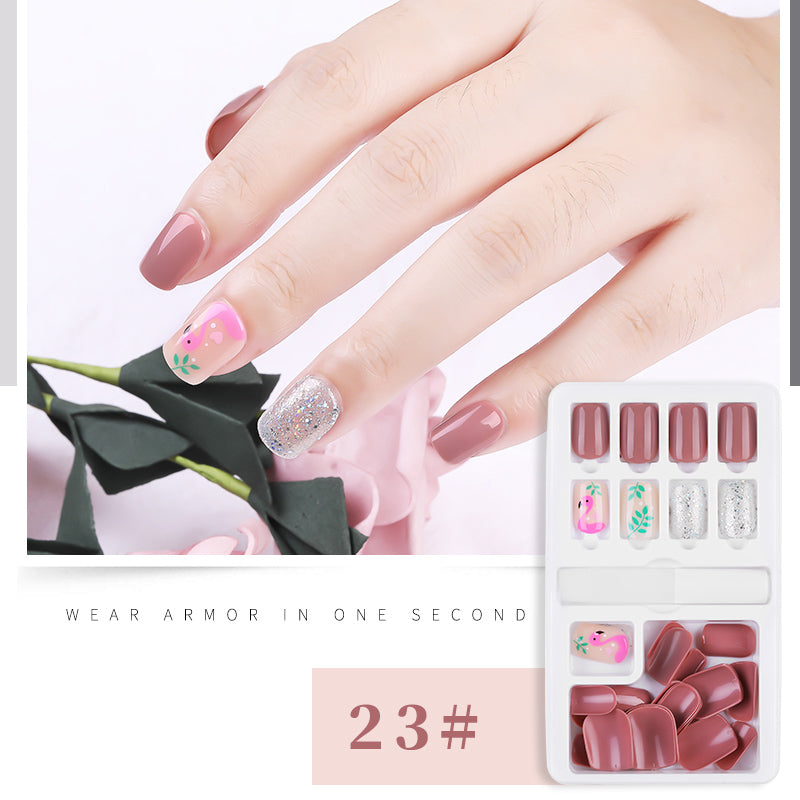30pcs Detachable False Nail Artificial Tips Set Full Cover for Short Decoration-f53a071aeaeafccec98aceb90261c4c8