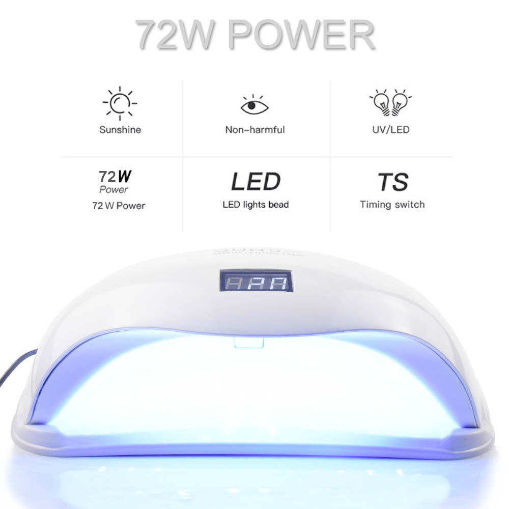 72W UVLED Dual Light Solar Nail Lamp-280948956bba30396b2bcc2964299b54