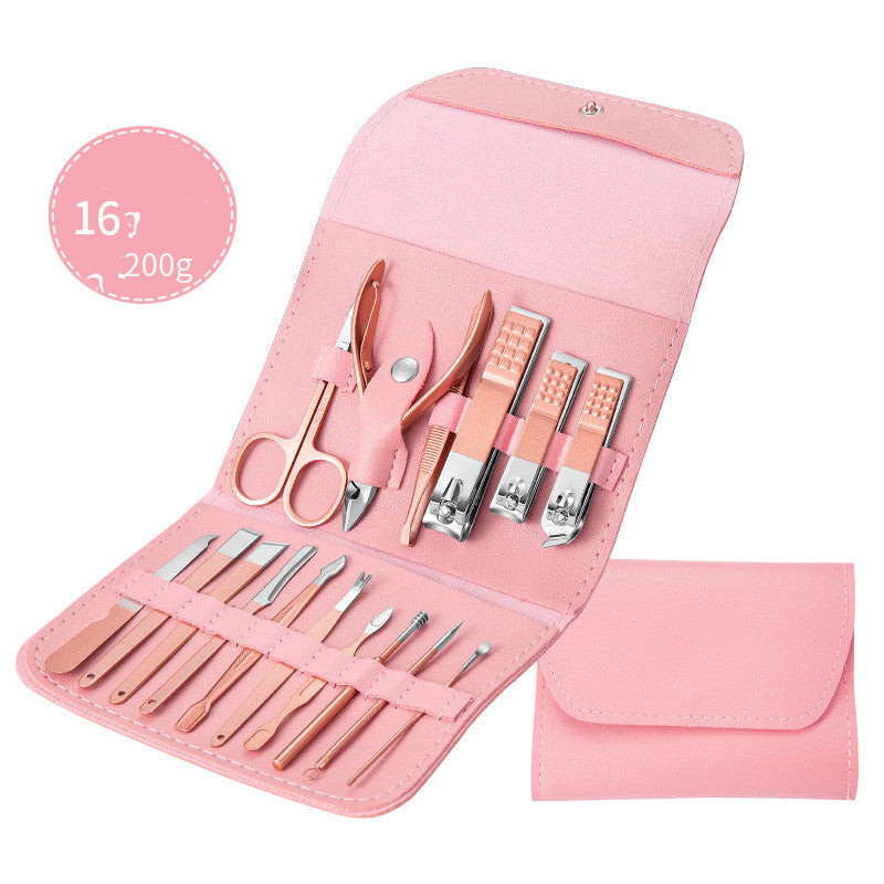 Professional Scissors Nail Clippers Set Ear Spoon Dead Skin Pliers Nail Cutting Pliers Pedicure Knife Nail Groove Trimmers-4ecb411e193575d60e306d79791c5469