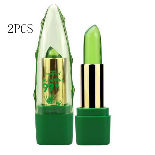 Aloe Vera Gel Color Changing Lipstick Gloss  Moisturizer Anti-drying Desalination Fine-grain Lip Blam Care-914cf0cd8b9470782baf08193add7154