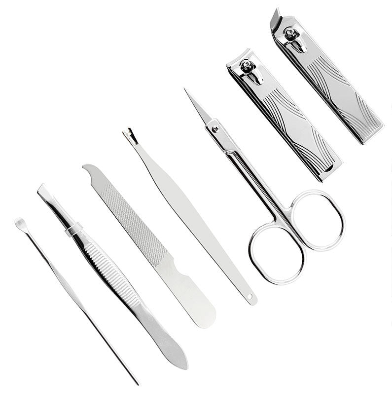 Checked pattern personal care 7-piece nail clippers-1e5767ea9f94de445d8e2ed87c6b3db