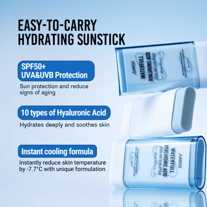 JUMISO Waterfull Hyaluronic Acid Cooling Sun Stick SPF50+ PA++++-JUMISO Waterfull Hyaluronic Acid Cooling Sun Stick SPF50+ PA++++
