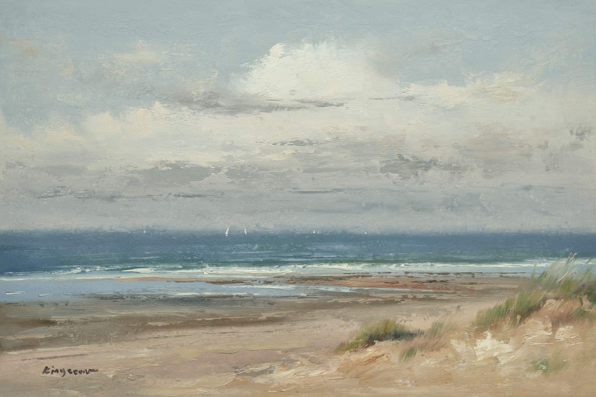 Original Oil Painting of Beach-Original Oil Painting of Beach