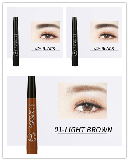 Four-headed Eyebrow Pencil Long-lasting No Blooming-34d4329c4058e8434407da5bfb6e4b34