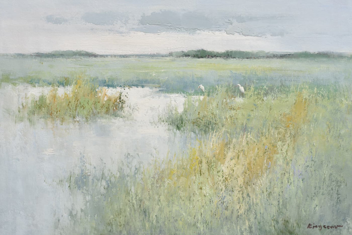 Original Oil Painting of Marsh Land-Original Oil Painting of Marsh Land