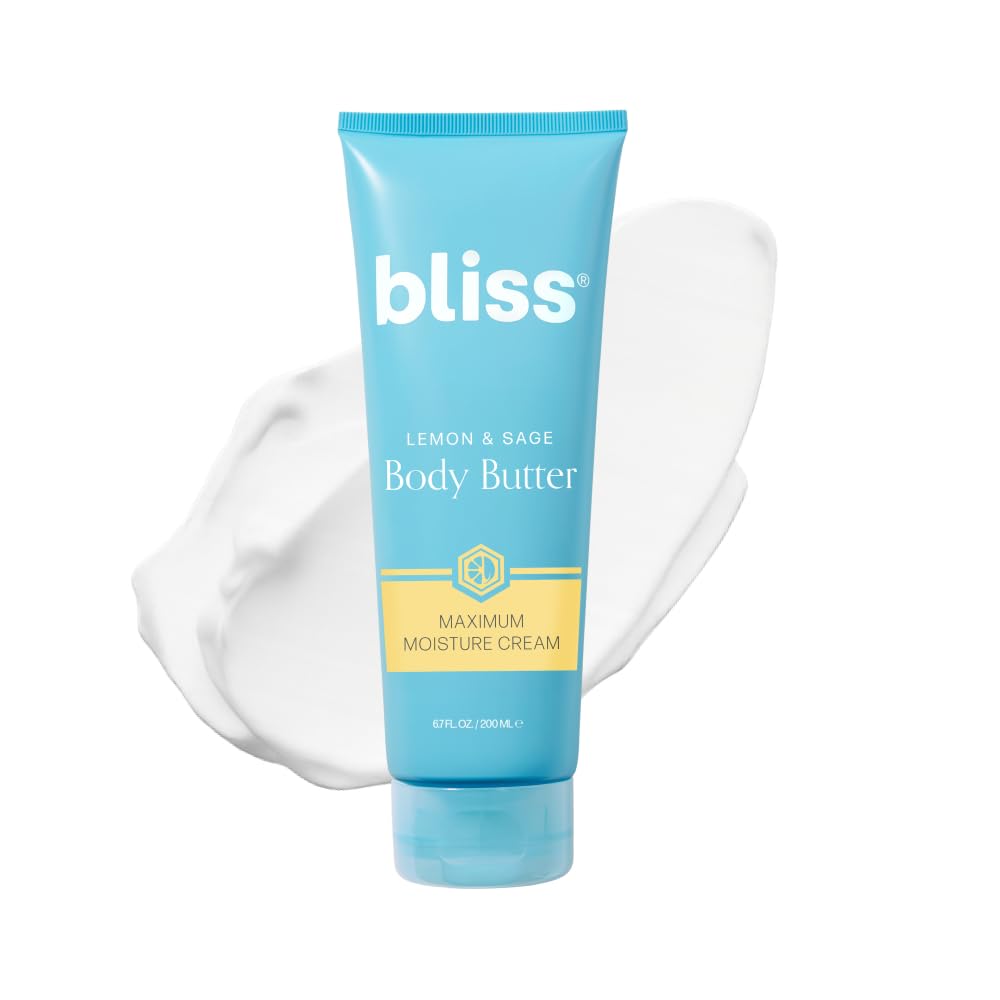 Bliss Lemon and Sage Body Butter - Iconic Scent with Shea Butter and Coconut Oil for Long-Lasting Maximum Moisture - Body Lotion for Smooth, Soft Skin - Vegan and Cruelty-Free - 6.7 Fl Oz-Bliss Lemon and Sage Body Butter - Iconic Scent with Shea Butter and Coconut Oil for Long-Lasting Maximum Moisture - Body Lotion for Smooth, Soft Skin - Vegan and Cruelty-Free - 6.7 Fl Oz