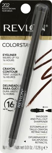 Revlon ColorStay Pencil Waterproof Eyeliner, Smudge-Proof, Eye Makeup with Built-In Sharpener, Long-Lasting, Matte Finish, 201 Black, 2 pack-Revlon ColorStay Pencil Waterproof Eyeliner, Smudge-Proof, Eye Makeup with Built-In Sharpener, Long-Lasting, Matte Finish, 201 Black, 2 pack