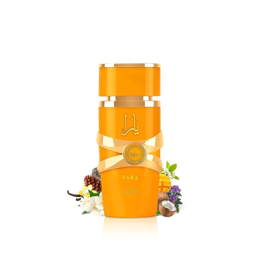 Lattafa Yara Tous - Tropical, Fruity, Floral, Vanilla - Eau de Parfum Long-Lasting Fragrance for Women, 3.40 Ounce / 100 ml-Lattafa Yara Tous - Tropical, Fruity, Floral, Vanilla - Eau de Parfum Long-Lasting Fragrance for Women, 3.40 Ounce / 100 ml