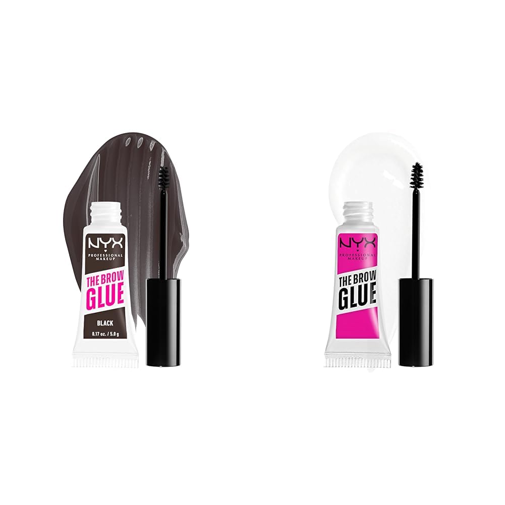 NYX PROFESSIONAL MAKEUP The Brow Glue, Extreme Hold Eyebrow Gel - Clear-NYX PROFESSIONAL MAKEUP The Brow Glue, Extreme Hold Eyebrow Gel - Clear