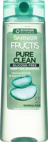 Garnier Fructis Pure Clean Purifying Shampoo, Silicone-Free, 12.5 Fl Oz, 1 Count (Packaging May Vary)-Garnier Fructis Pure Clean Purifying Shampoo, Silicone-Free, 12.5 Fl Oz, 1 Count (Packaging May Vary)