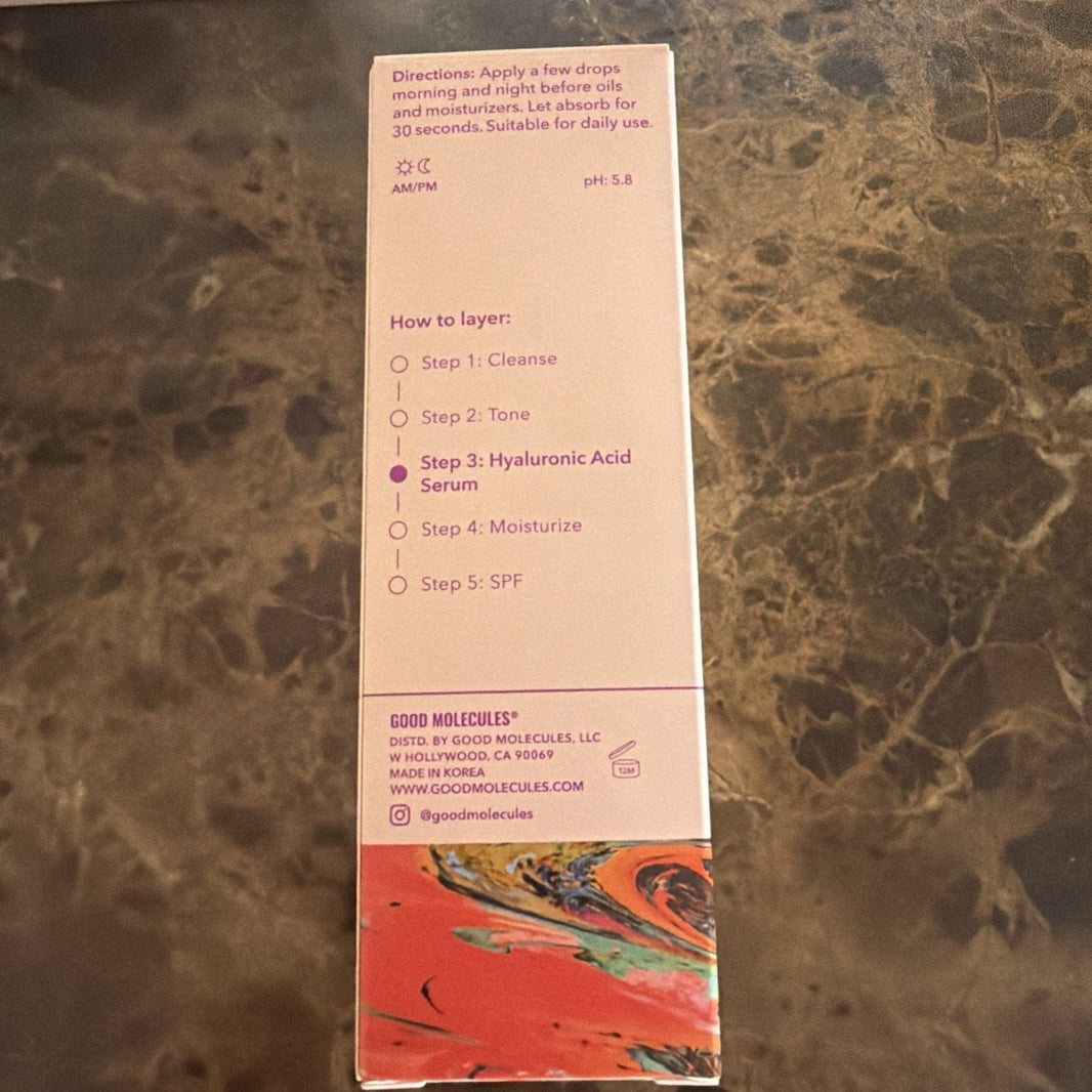 5x Good Molecules Hyaluronic Acid Serum 2.53 Fl Oz Deep Hydration for All Skin-5x Good Molecules Hyaluronic Acid Serum 2.53 Fl Oz Deep Hydration for All Skin