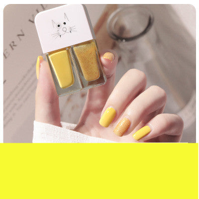 Two In One Nail Polish Set Creative Baking Free Quick Drying Long Lasting No Fade Frosted Double Colored Nail Manicure Oil-702681c71b2680b07bbc608d428cf308