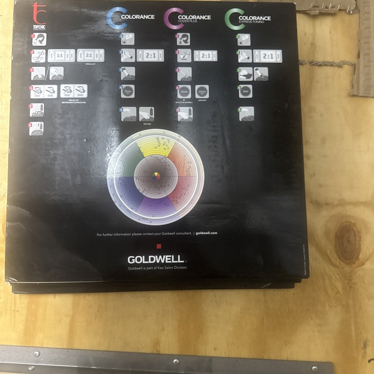 Goldwell Topchic & Colorance Hair Color Swatch Book, Salon Shade Guide-Goldwell Topchic & Colorance Hair Color Swatch Book, Salon Shade Guide