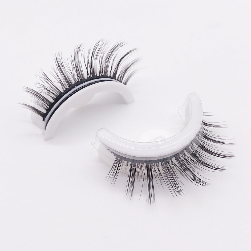 Reusable 3D Mink Lashes Natural False Eyelashes Self Adhesive Fake Glue Free Makeup Eyelash Extension Silk-51eb42057b0903bf263cf5e2a67d0f1c