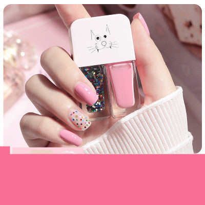 Two In One Nail Polish Set Creative Baking Free Quick Drying Long Lasting No Fade Frosted Double Colored Nail Manicure Oil-f5b30018c9ea344e6f44779ed62143e0