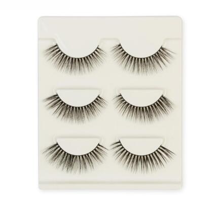 Compatible with Apple, 3 pair false eyelashes mink hair lashes Slim curly raised fake Eyelasehe extension Cilios Posticos makeup-260246e8d869a705e088beed2120023a