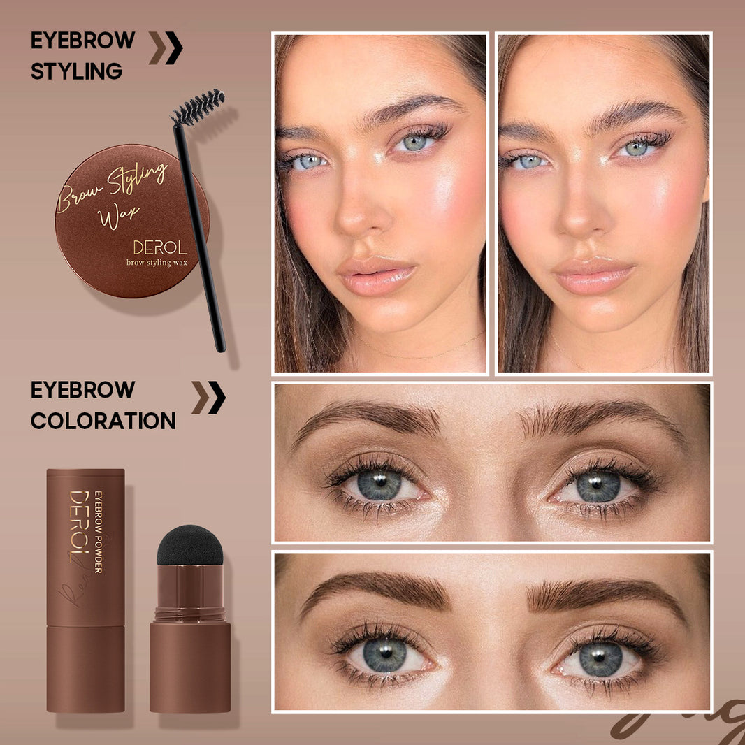 Eyebrow Styling Cream Wax Eyebrow Print Eyebrow Sticker Eyebrow Brush Set-6593160890d27878312c86e8fbe6877b
