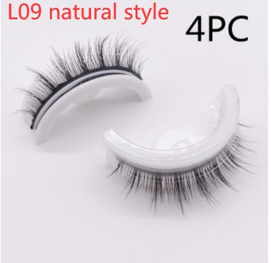 Reusable 3D Mink Lashes Natural False Eyelashes Self Adhesive Fake Glue Free Makeup Eyelash Extension Silk-9fb2a224d7ed0063296c9bbdb68bed74