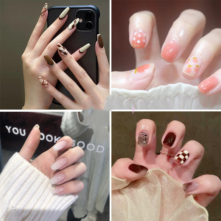 Nail Art Finished Fake Nail Patch Wearable-d05b98e96a07ce633dab0abb576c19d3