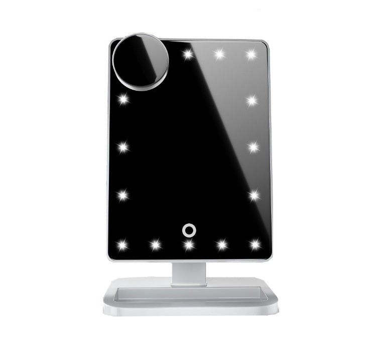 Touch Screen Makeup Mirror With 20 LED Light Bluetooth Music Speaker 10X Magnifying Mirrors Lights-c2e16d0a6e54f43fd2196c5dbd29a084