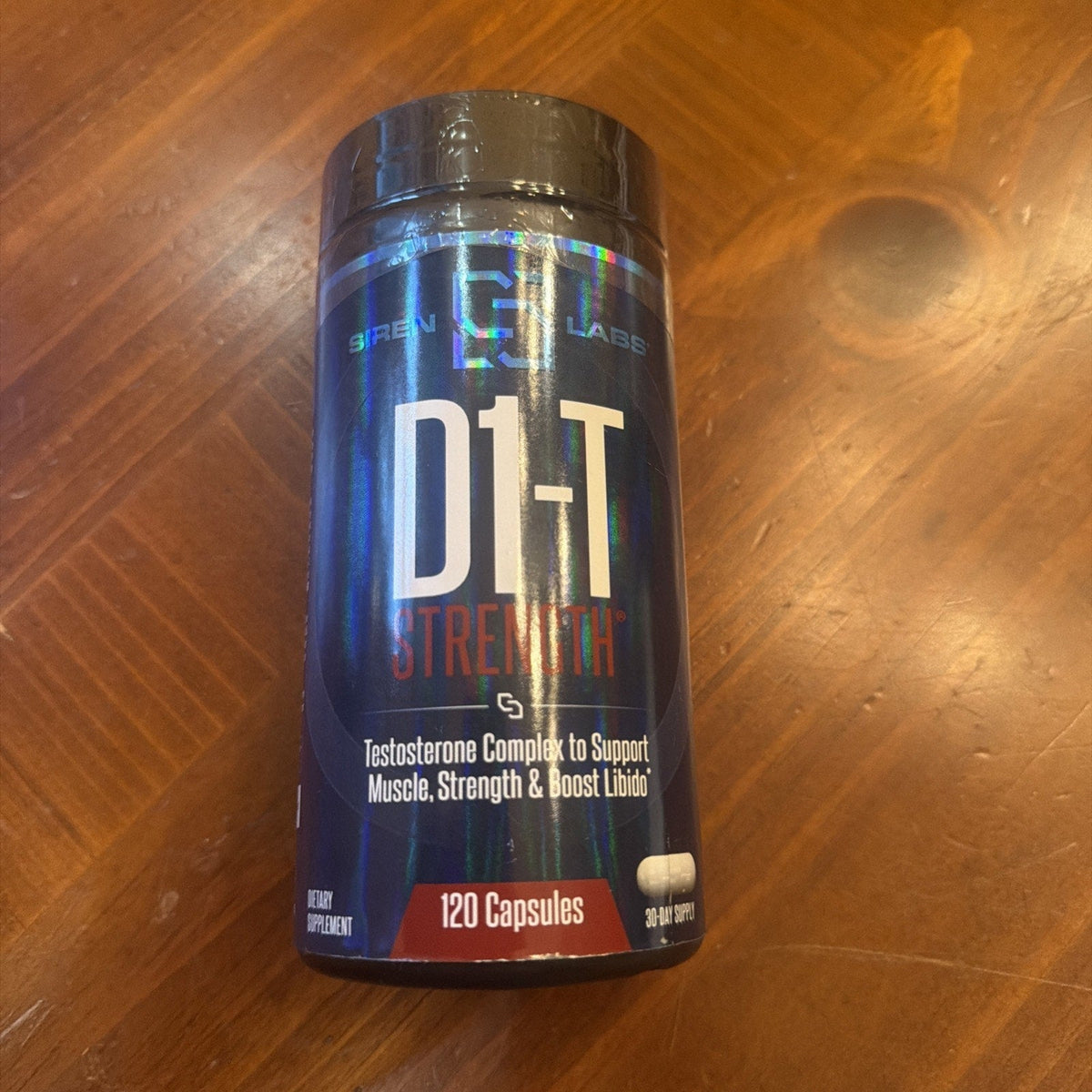 Siren Labs D1-T Strength Test Booster 120 Capsules - NEW- EXP: 04/2027-Siren Labs D1-T Strength Test Booster 120 Capsules - NEW- EXP: 04/2027