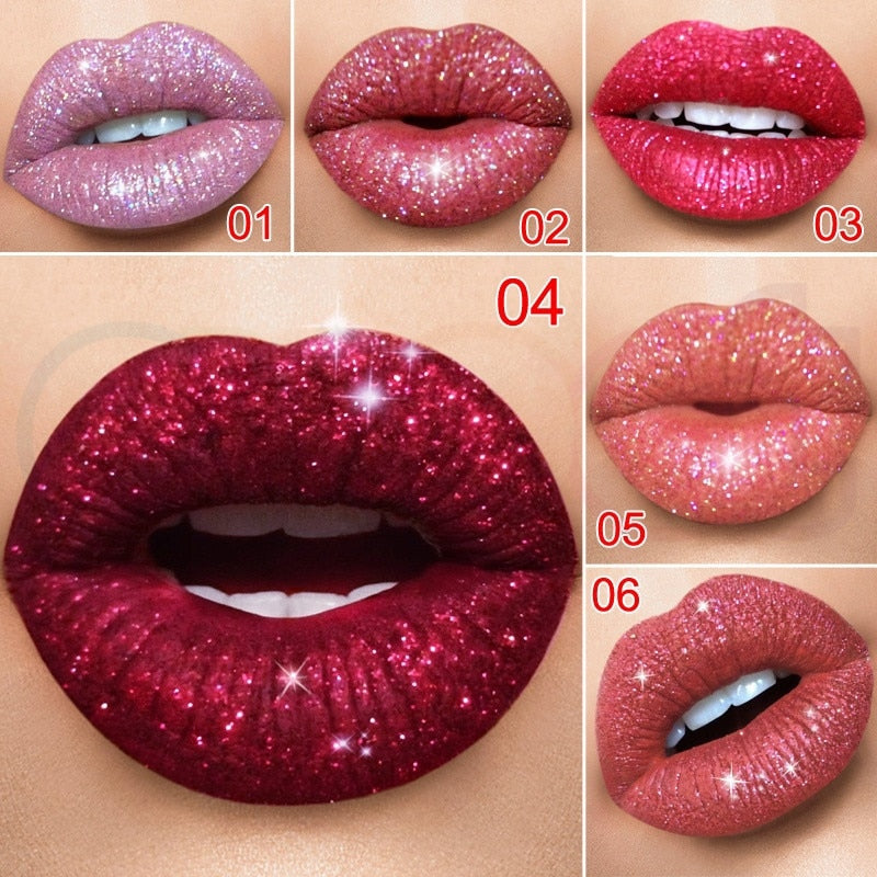 Symphony shiny matte metal lip gloss lipstick-6a608246cfb062b98cf15f946c489ff7