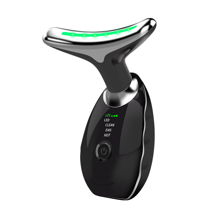 Neck Face Beauty Device Colorful LED Photon Therapy Skin Tighten Reduce Double Chin Anti Wrinkle Remove Lifting Massager-e880cbf7371a4bff75ca1e24ff4149de