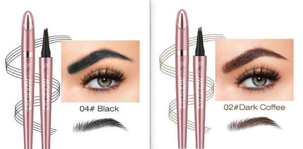 Waterproof And Smooth Not Smudge Four-fork Liquid Eyebrow Pencil-b6483468bddc3f0e2443b5e8b05e3313