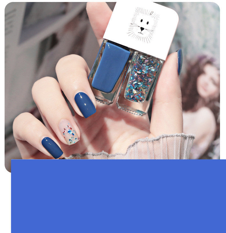 Two In One Nail Polish Set Creative Baking Free Quick Drying Long Lasting No Fade Frosted Double Colored Nail Manicure Oil-3d977ba74574f7463a6862229699bd07